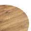  Table basse ronde en bois aggloméré avec pieds cylindriques, centre de table moderne de 27,5 po de diamètre pour la décoration intérieure, bois