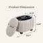 Repose-pieds pouf avec rangement 26 po-745289895