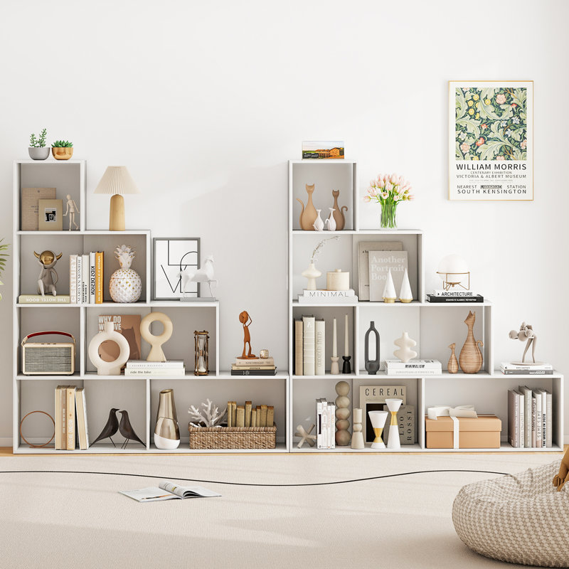 Bibliothèque à marches H 64 "x l 61" Alinea, Blanc