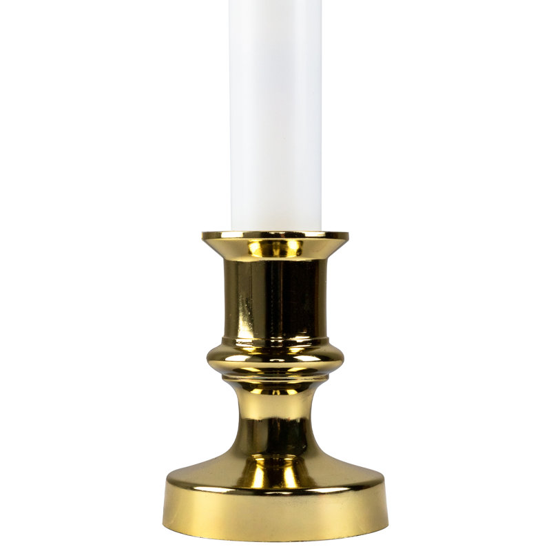 Flickering LED Window Candles With Timer - 8.5" - White - Set Of 6, 6
