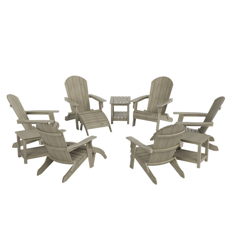 Arrlo 6 - Person Patio Conversation Set, Weathered Gray