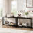 Geron Console Table, 2-Tier Entryway Table with Storage, 43" Narrow Sofa Table with V Design, Industrial Console Table for Entryway-1839956598