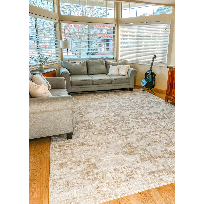Tapis crème / beige Straten, Rectangle 9 pi 2 po x 12 pi