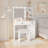 Vanity Desk with Lights and Mirror - Makeup Set with Large Drawers