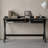 Modern Black Solid Wood Computer Desk with Drawers-490599580