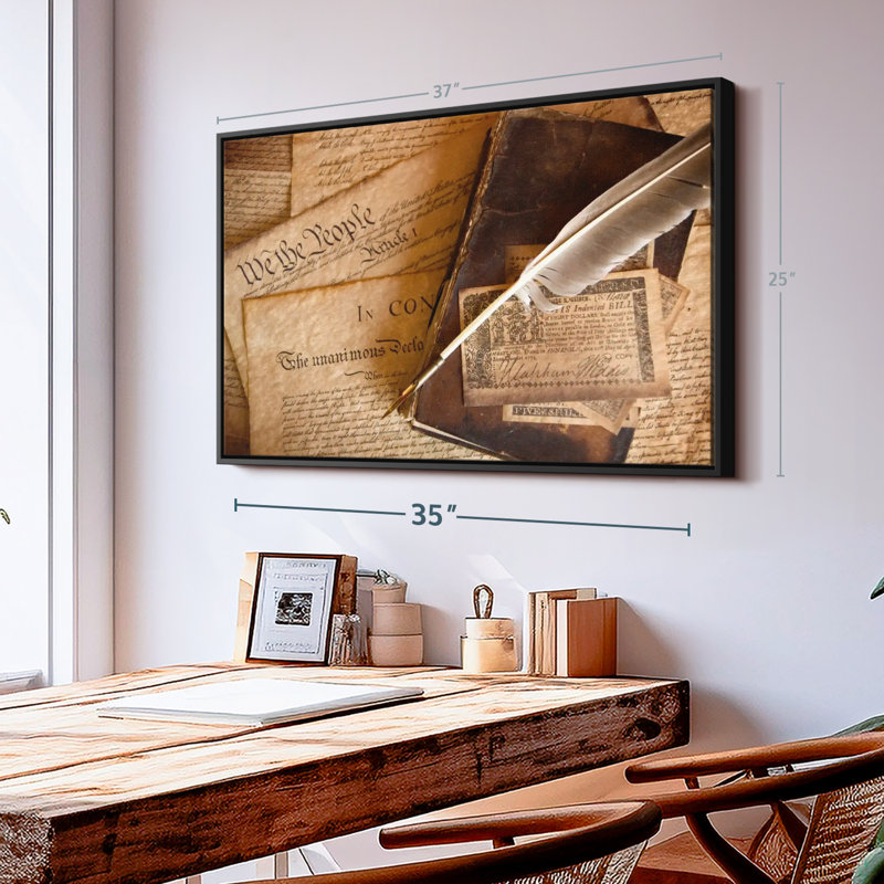 Impression sur toile Quill, H 9 po x l 13 po