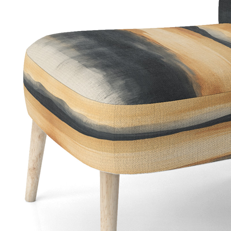 Chaise d'appoint abstraite moderne transitionnelle - Chaise d'appoint contemporaine Energy, Chaise d'appoint sans accoudoirs