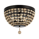 Aaryona Solid Wood Flush Mount