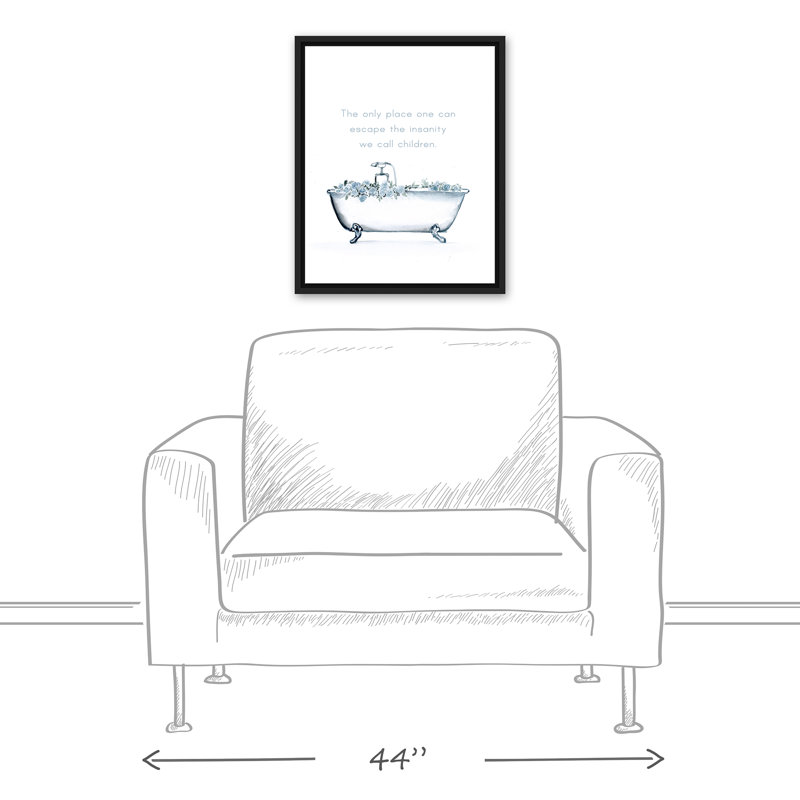 Toile flottante encadrée de baignoire, H 21,75 po x l 17,75 po