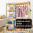 Versatile Multi-Functional Clothes Rack For Bedroom, Hallway, And More - Perfect For Hanging Clothes, Bags, And Towels-110374168