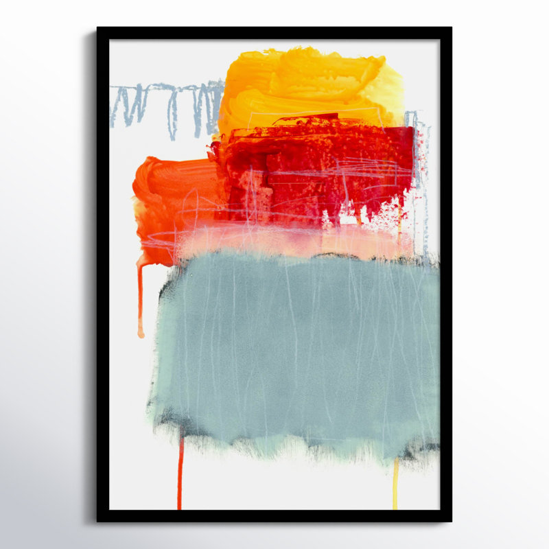 «Pike Layered Color» par Iris Lehnhardt, reproduction d'art encadrée sur bois, Noir, H 33 po x l 24 po