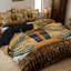 Housse de couette en microfibre à motif pharaon égyptien antique avec 2 taies d'oreiller standard, taille pleine, fermeture éclair-122904561