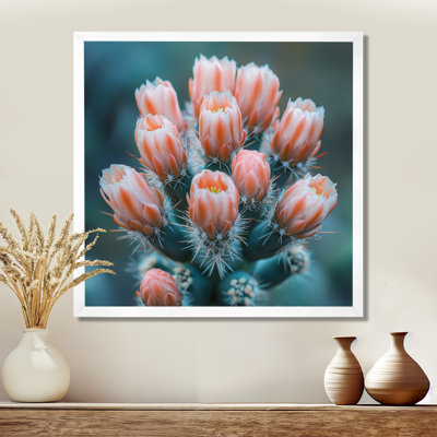 Cactus de Gislaine en fleur à l'aube - art mural cactus