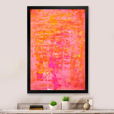 Orange et rose - art moderne