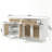 Cord Sideboard with 2-Drawer, 4 Doors and Shelves for Living Room, Kitchen, or Entryway-1992186301