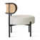 Bexlie Boucle Upholstered Chair With Rattan Back(Set Of 2)