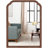 Ancalin Solid Wood Arched Wall Mirror-1878162617-1845612158