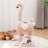 Flamingo Shaped Cat Scratching Post Tower with Sisal Posts and Plush Cat Tunnel House for Indoor Kittens