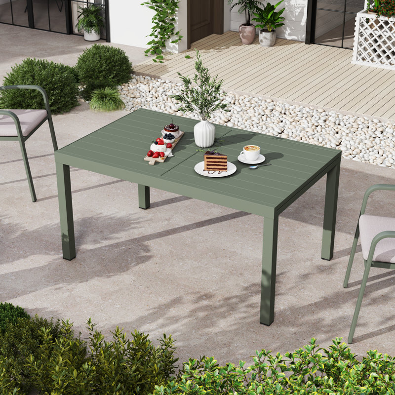 Table d'extérieur en aluminium 83 po
