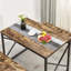 3-Pieces Dining Table Set, Rectangle Dinette With 2 Benches, Metal Frame For Dining Room, Living Room-2032141141