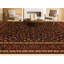 Hand Knotted Wool Oriental Area Rug in Navy And Wine