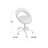 Arowyn Backed Adjustable Height Lab Stool with Wheels