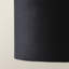 Aidas Linen Blend Drum Lamp Shade ( Slip-On ) in Black-1090765101