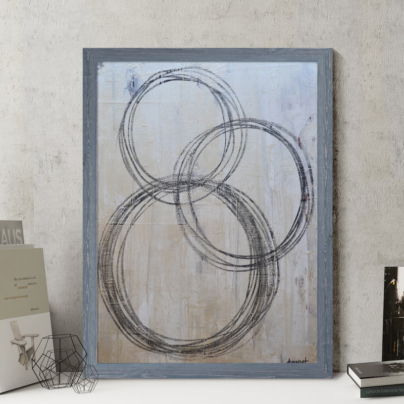 « circulaire i » par paul cezanne-image-cadre de dessin, Cadre de toile gris, H 16 po x l 22 po x P 1 po