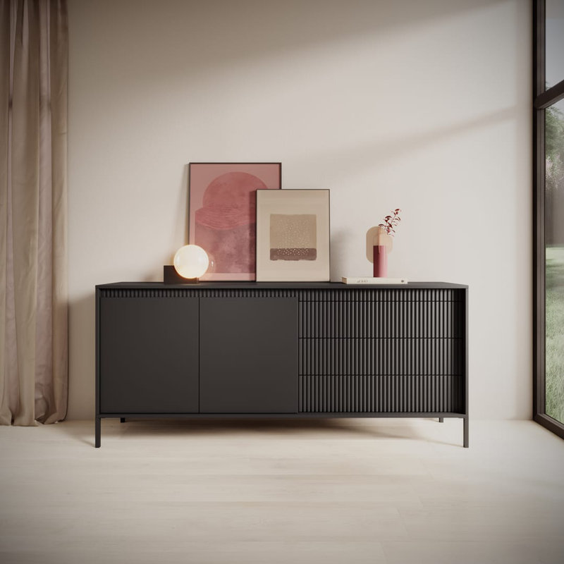 Boncho 187cm Sideboard, Black