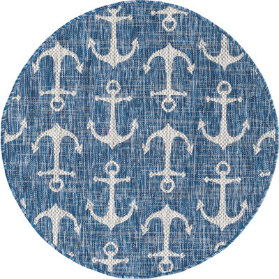 Outdoor Ayton Area Rug Sea Color