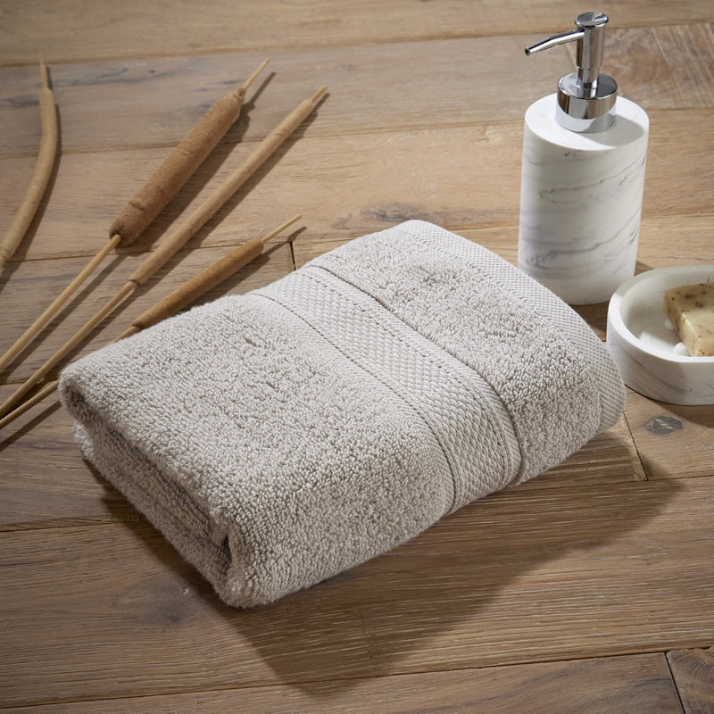 Luxury Zero Twist 100% Cotton Hand Towel, Silver