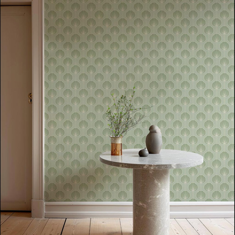 Deco Lily - Papier peint vert