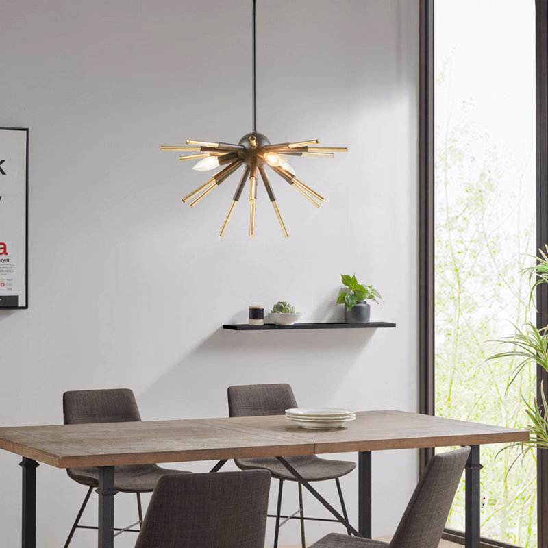Lustre - configuration à 3 lumières à pointes
