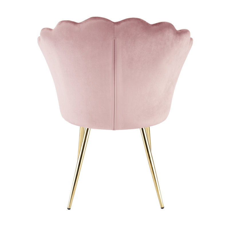 Daisy Velvet Accent Chair, Pink