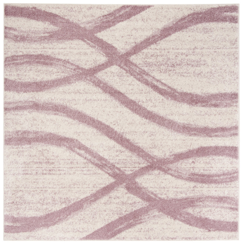 Shelva Performance Abstract Rug, Square 6'