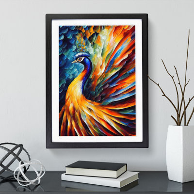 Peacock Portrait No.2 - Single Picture Frame Painting