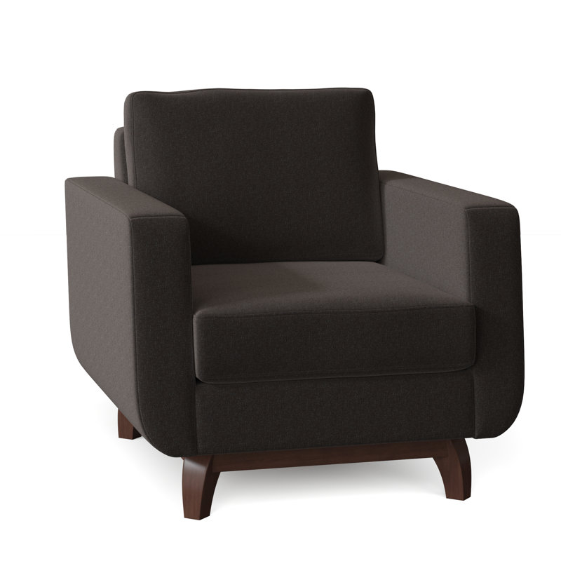 Fauteuil de 35 po de large Loy, Étain Giovanna