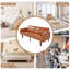 Canapé-lit en cuir synthétique 68,1 po, brun-2121383856