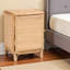 Table de chevet à 2 tablettes en rotin naturel de style bohémien H 24,29 po x l 18,38 po x P 14,41 po Marcel