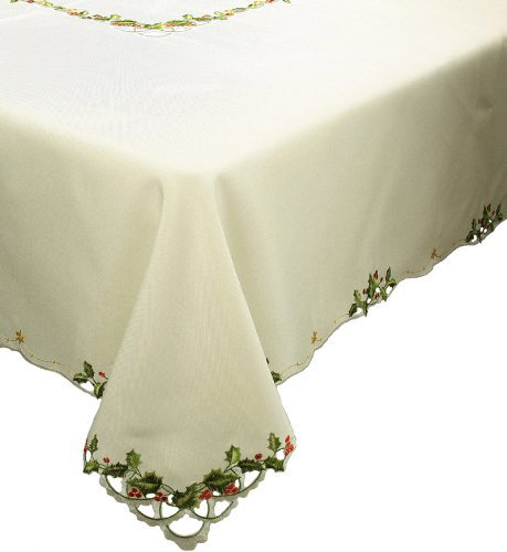 Sandefur Christmas Tablecloth, 140" L x 65" W