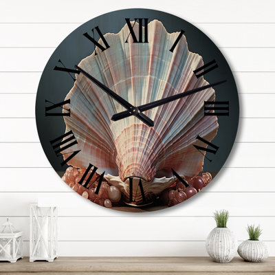 Horloge murale en bois massif Ninaire