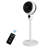 7" Oscillating Standing Fan With Remote Control 15H Timer 3-Speed Settings Adjustable Tilt