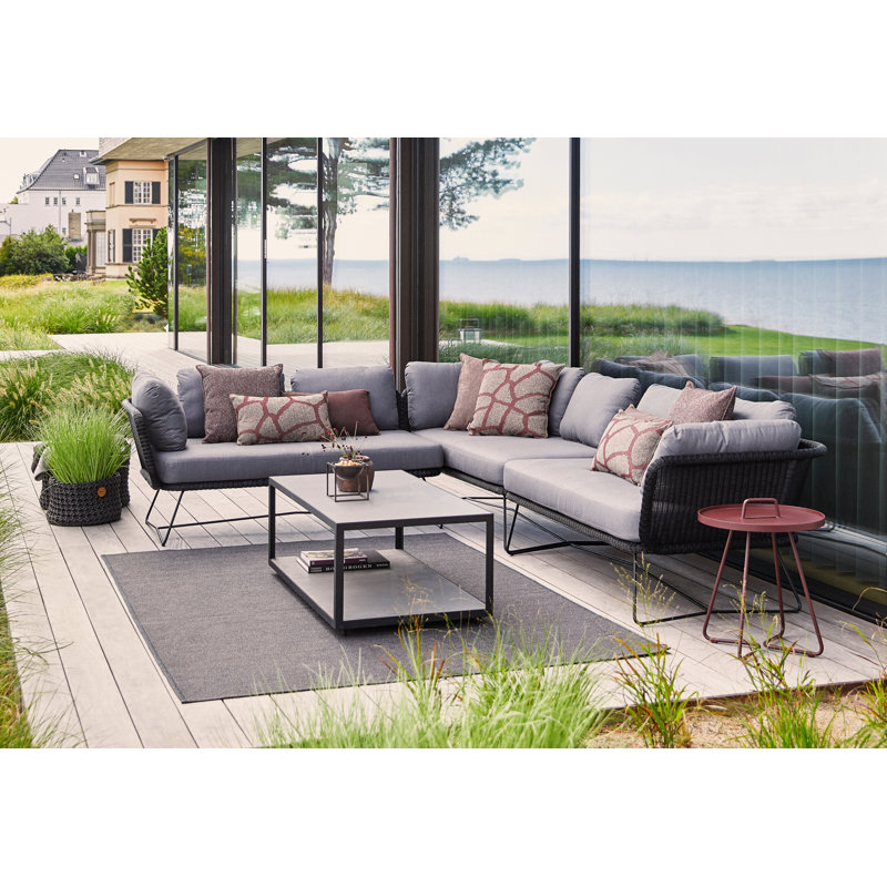 Level Outdoor Coffee Table, Lava Gray