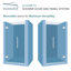Transolid Elizabeth 48-in W x 76-in H Hinged Shower Door in Matte Black with Clear Glass-106675233