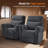 zero clearance recliner  Power Recliner Chair with Rolled Arm & USB-A/C Ports, Fabric-328140321