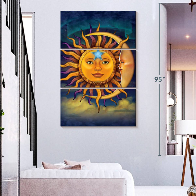 Oberle Sun Moon, 74" H x 48" W
