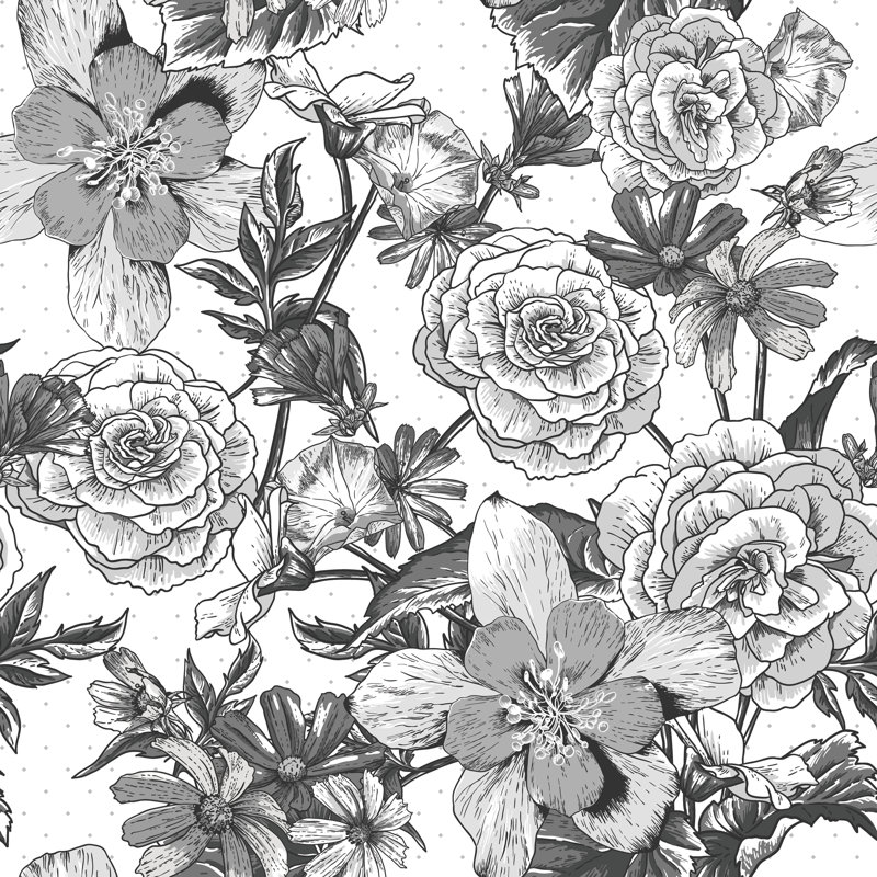 Papier peint amovible Wild Summer Sunflowers