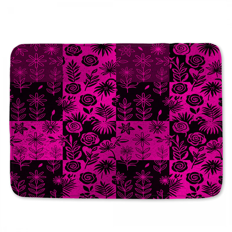 Tapis de bain rose Eleanor, L 34 po x L 21 po