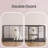 Heavy-Duty Dog Crate with Removable Tray-102187046