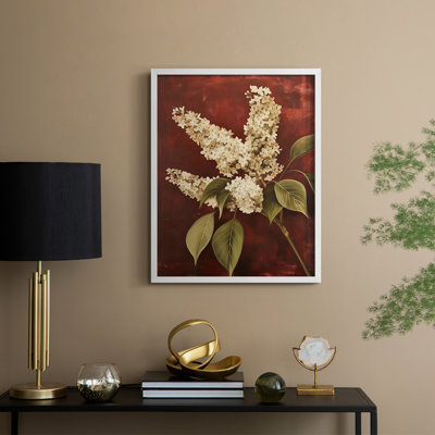 Série FLORAL CCII - Impression encadrée de qualité supérieure - Prêt à accrocher - Aucun clou requis